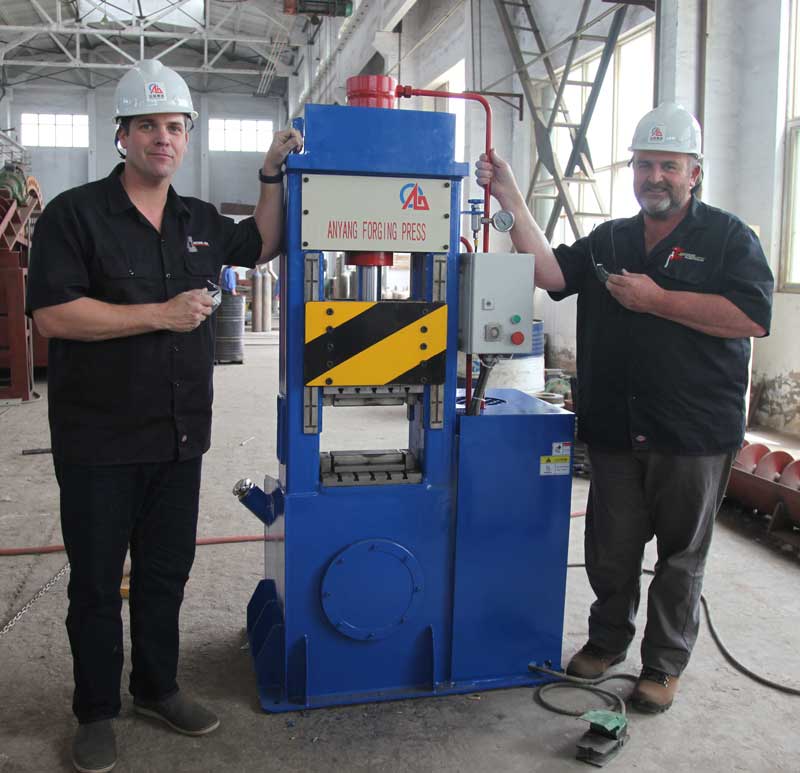blacksmith hydraulic forging press development
