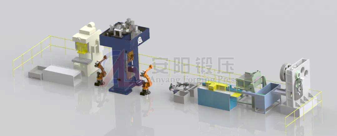 forging automation line with screw press design